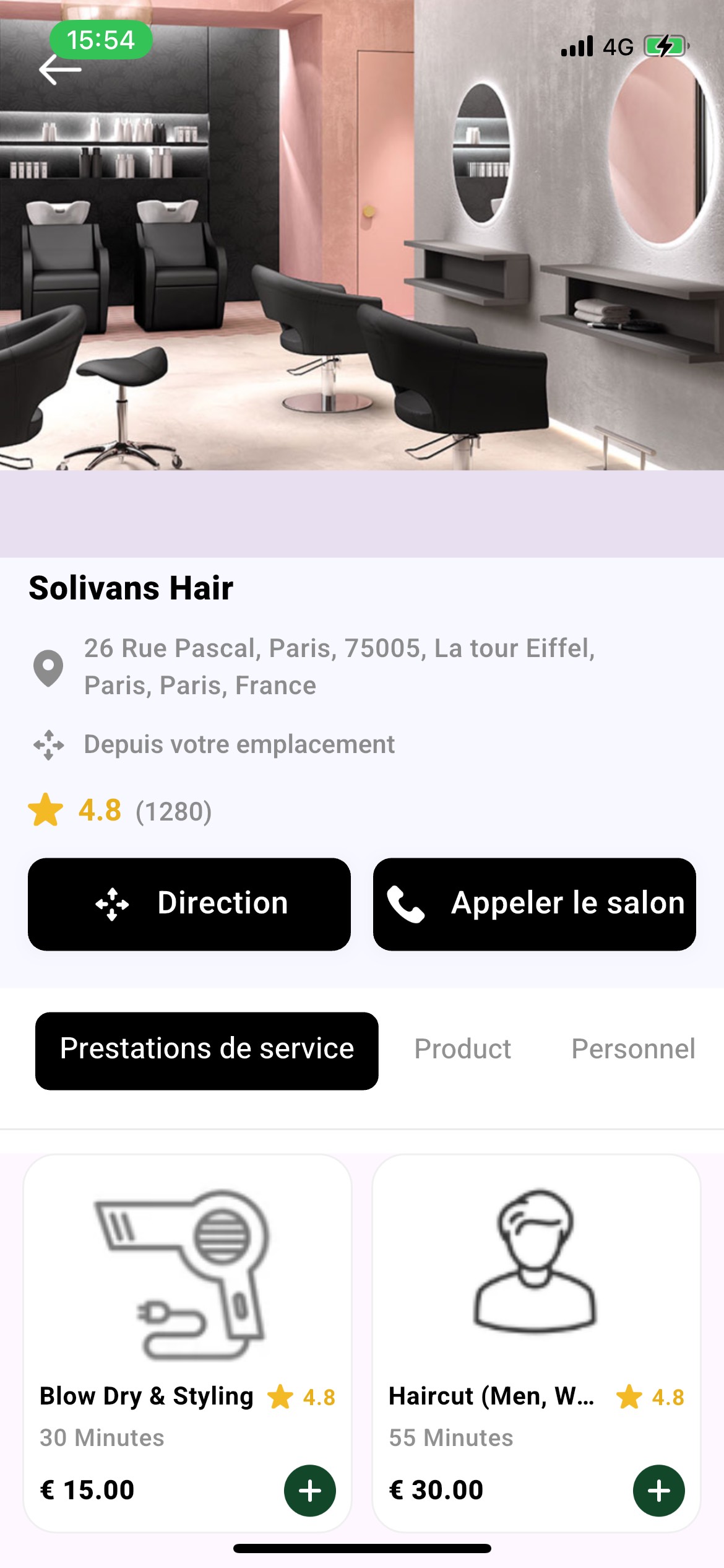 Expert Details Screen